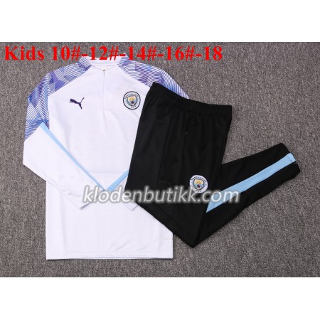 Manchester City 2020-2021 Barn Trenings Collegegenser Set M001